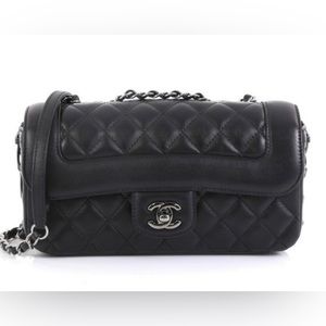 Chanel corset flap bag quilted calfskin medium